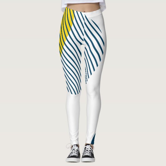 Moderne, eenvoudige, minimale, trendy abstracte ku leggings (Voorkant)