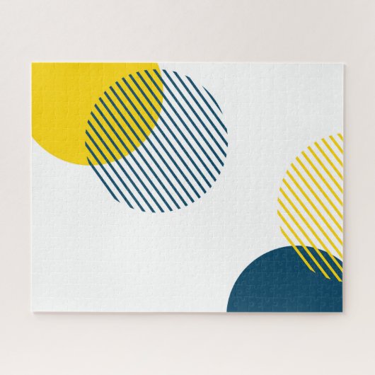 Moderne, eenvoudige, minimale, trendy abstracte ku legpuzzel (Horizontaal)