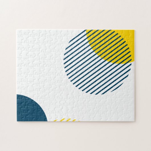 Moderne, eenvoudige, minimale, trendy abstracte ku legpuzzel (Horizontaal)