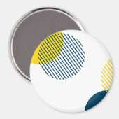 Moderne, eenvoudige, minimale, trendy abstracte ku magneet (Voorkant / Achterkant)