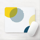 Moderne, eenvoudige, minimale, trendy abstracte ku muismat (Met muis)