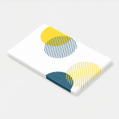 Moderne, eenvoudige, minimale, trendy abstracte ku post-it® notes (Schuin)