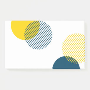 Moderne, eenvoudige, minimale, trendy abstracte ku post-it® notes