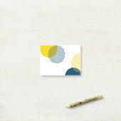 Moderne, eenvoudige, minimale, trendy abstracte ku post-it® notes (Op bureau)