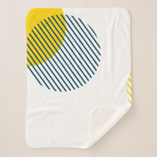 Moderne, eenvoudige, minimale, trendy abstracte ku sherpa deken