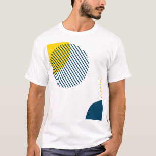 Moderne, eenvoudige, minimale, trendy abstracte ku t-shirt