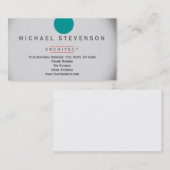 Moderne, eenvoudige minimale Visitekaartje archite (Voorkant / Achterkant)