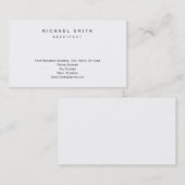 Moderne, eenvoudige minimale Visitekaartje archite (Voorkant / Achterkant)