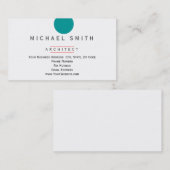 Moderne, eenvoudige minimale Visitekaartje archite (Voorkant / Achterkant)