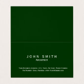 Moderne, eenvoudige minimale Visitekaartje archite (Buitenkant ongevouwen)