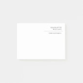 Moderne, eenvoudige, minimale, witte tapijtvlek post-it® notes (Voorkant)