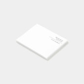 Moderne, eenvoudige, minimale, witte tapijtvlek post-it® notes (Schuin)