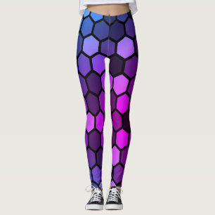 Moderne eenvoudige minimale zeshoekige geometrisch leggings