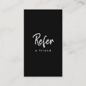 Moderne eenvoudige minimalistisch aanbevelingskaartje (Voorkant)