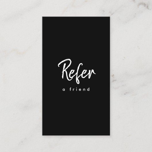 Moderne eenvoudige minimalistisch aanbevelingskaartje (Voorkant)