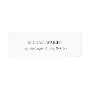 Moderne eenvoudige minimalistisch etiket