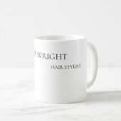 Moderne eenvoudige minimalistisch koffiemok (Voorkant rechts)