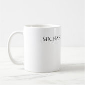 Moderne eenvoudige minimalistisch koffiemok (Links)
