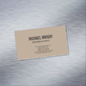Moderne eenvoudige minimalistisch magnetisch visitekaartje (Voorbeeld)