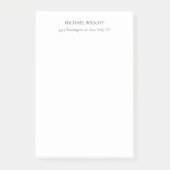 Moderne eenvoudige minimalistisch post-it® notes (Voorkant)