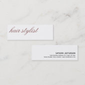 Moderne, eenvoudige, minimalistisch script voor Tr Mini Visitekaartje (Voorkant / Achterkant)