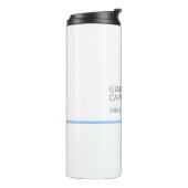 Moderne eenvoudige minimalistisch thermosbeker (Gedraaid links)