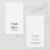 Moderne eenvoudige minimalistisch visitekaartje (Voorkant / Achterkant)