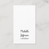 Moderne eenvoudige minimalistisch visitekaartje (Voorkant)