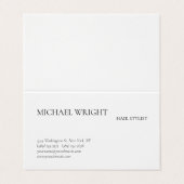 Moderne eenvoudige minimalistisch visitekaartje (Buitenkant ongevouwen)