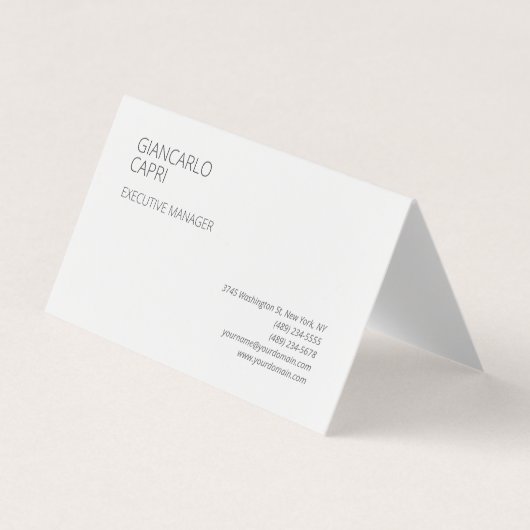 Moderne eenvoudige minimalistisch visitekaartje (Voorkant)