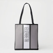 Moderne eenvoudige minimalistische aangepaste naam tote bag (Voorkant)
