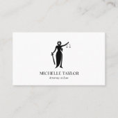 Moderne eenvoudige minimalistische advocaat Kantoo Visitekaartje (Voorkant)