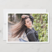 Moderne eenvoudige minimalistische afstudeerpartij kaart (Achterkant)