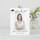 Moderne, eenvoudige, minimalistische Afstuderen 2- Bedankkaart (Staand voorkant)