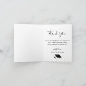 Moderne, eenvoudige minimalistische Afstuderen 2 F Bedankkaart (Binnen)