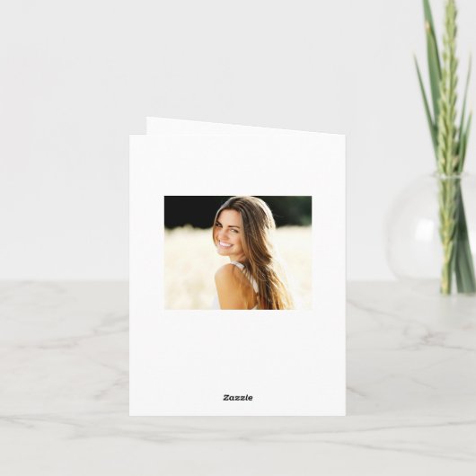 Moderne, eenvoudige minimalistische Afstuderen 2 F Bedankkaart (Achterkant)