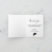 Moderne, eenvoudige, minimalistische Afstuderen FO Bedankkaart (Binnen)