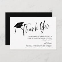 Moderne, eenvoudige, minimalistische Afstuderen - 