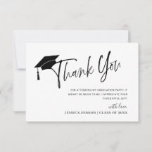 Moderne, eenvoudige, minimalistische Afstuderen - 