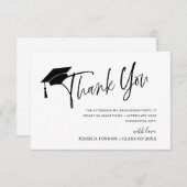 Moderne, eenvoudige, minimalistische Afstuderen - Kaart (Voorkant / Achterkant)