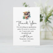 Moderne, eenvoudige, minimalistische afstuderen TR RSVP Kaartje (Staand voorkant)