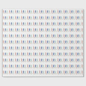 Moderne eenvoudige minimalistische bladeren Inpakp Cadeaupapier (Vlak)