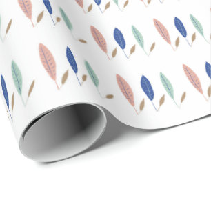 Moderne eenvoudige minimalistische bladeren Inpakp Cadeaupapier