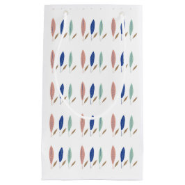 Moderne eenvoudige minimalistische bladeren Inpakp Klein Cadeauzakje