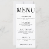 Moderne eenvoudige minimalistische bloemenbruiloft (Voorkant)