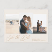 Moderne eenvoudige minimalistische bruiloft bespaa briefkaart (Voorkant)