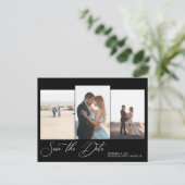 Moderne eenvoudige minimalistische bruiloft bespaa briefkaart (Staand voorkant)