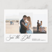 Moderne eenvoudige minimalistische bruiloft bespaa briefkaart (Voorkant)