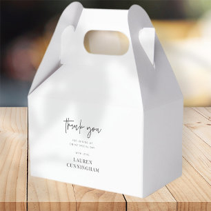 Moderne eenvoudige minimalistische camera Hartelij Bedankdoosjes