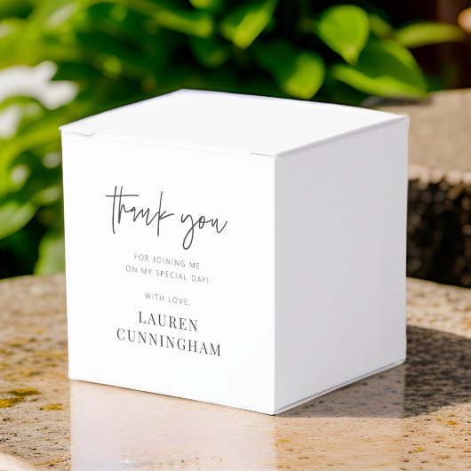 Moderne eenvoudige minimalistische camera Hartelij Bedankdoosjes